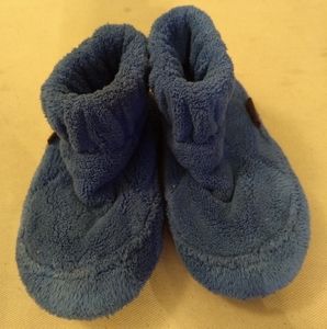 Acorn Royal Blue Toddler/preschooler Fleece Slippers, Size 6-8